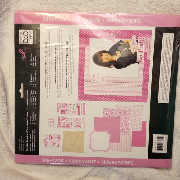 Mambikit breast cancer survivor pink scrapbook kit NEW - Picture 4 of 8